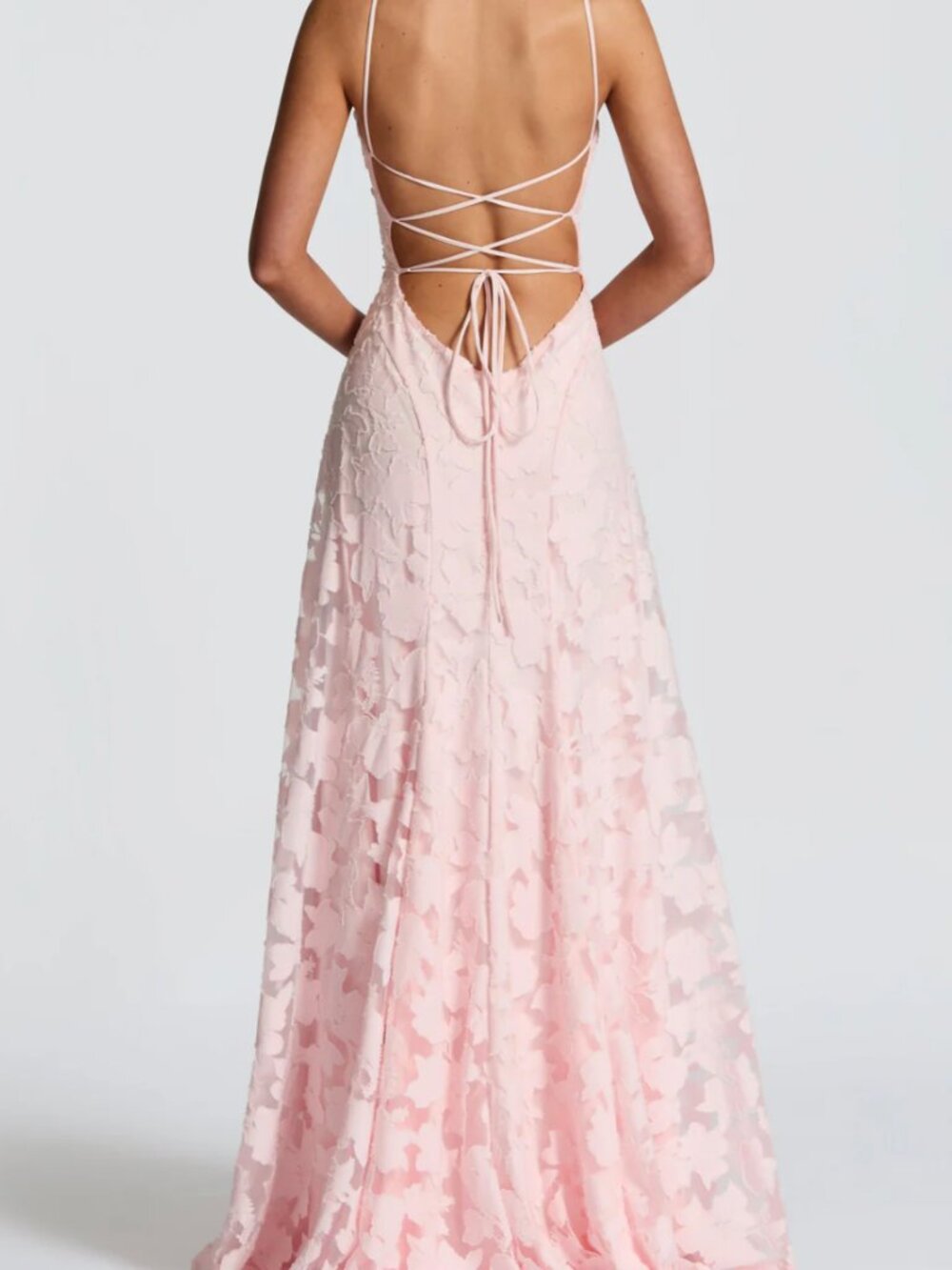 New never worn  prom dress - ELOISA LACED IN LOVE MAXI DRESS - Blush Pink - XL